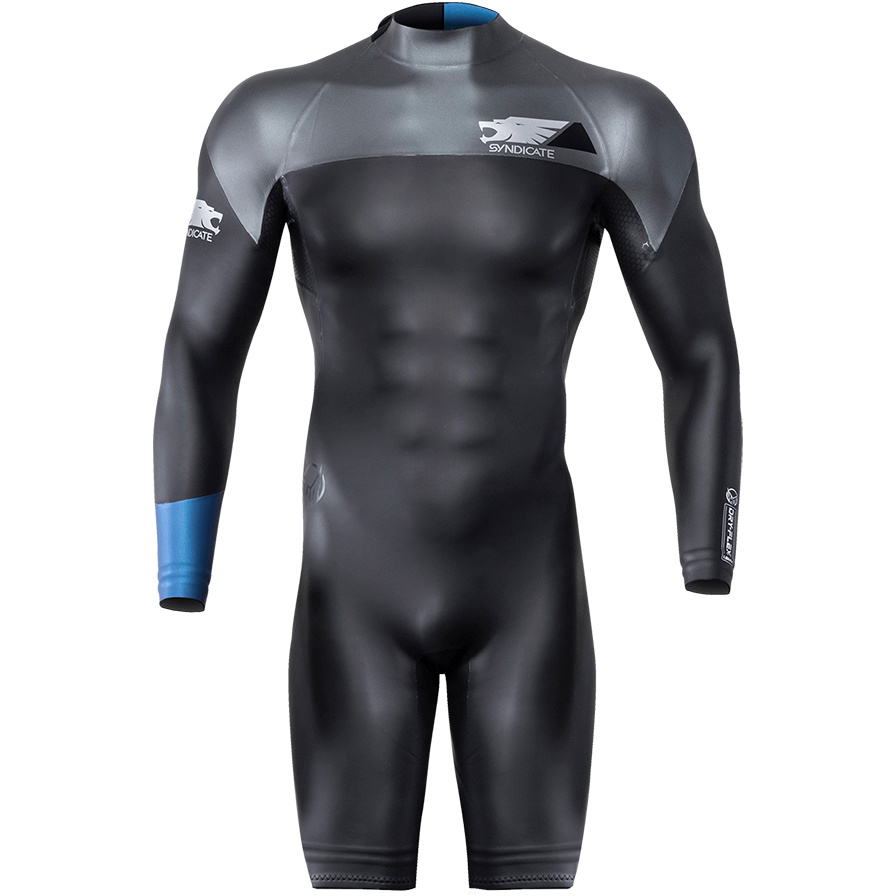 2026 HO Sports Syndicate Dry-Flex 1.5mm Long Sleeve Back Zip Shorty Wetsuit HA-WET-SYN-LS - Black